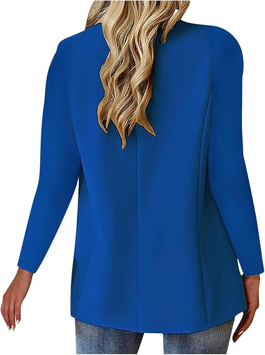 Blazers for Women Business Casual Button Work Office Jackets Blazer Open Front Long Sleeve Lapel Jacket Outfit