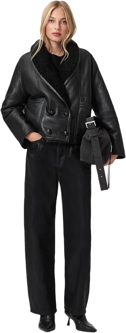 AllSaints Women's Charlton Shearling
