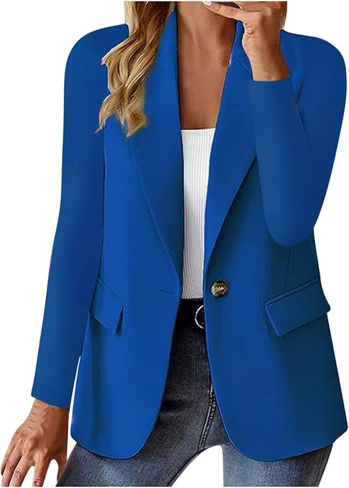 Blazers for Women Business Casual Button Work Office Jackets Blazer Open Front Long Sleeve Lapel Jacket Outfit